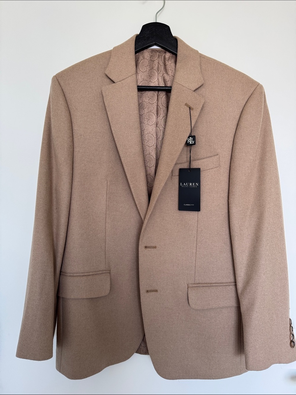 Lauren Ralph Lauren Camel Wool-Blend Sport Coat